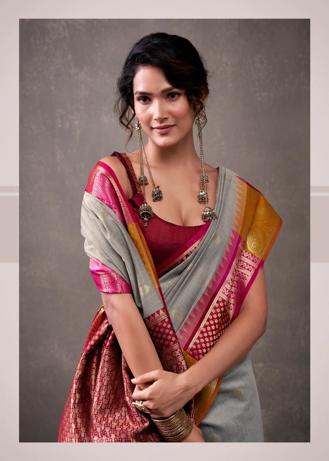 Buy Tuti Fruti Silk Premium Saree in Surat - Reseller Bazzar